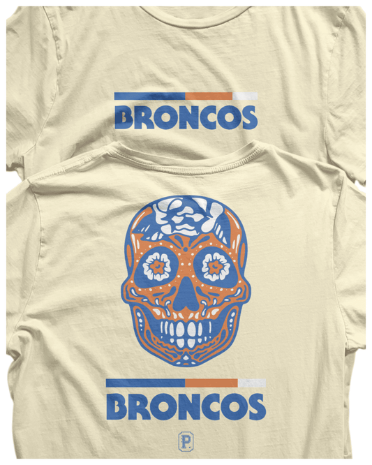 Broncos Sugar Skull Tee - Pilgrym Supply Co.