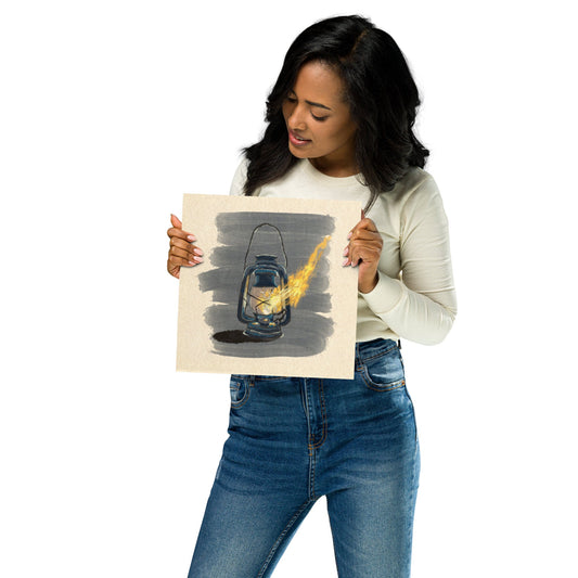 Burning Lantern 10x10 print - Pilgrym Supply Co.