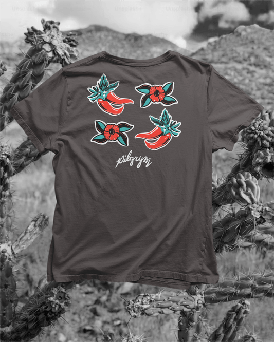 Chile and Flower Tee - Pilgrym Supply Co.