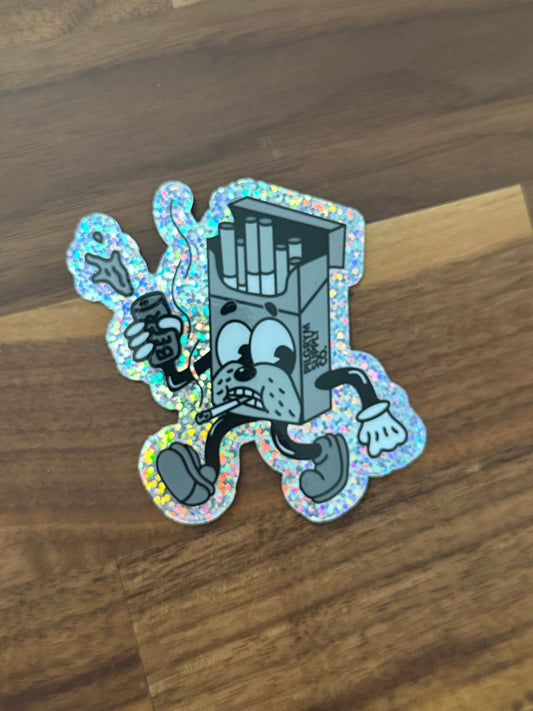 Smokestack Jack Holographic Glitter Sticker - Pilgrym Supply Co.