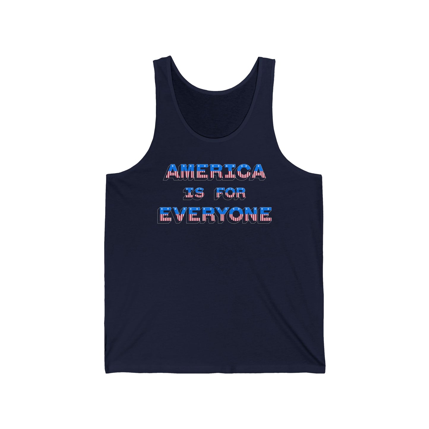 America Is For Everyone Unisex Jersey Tank
