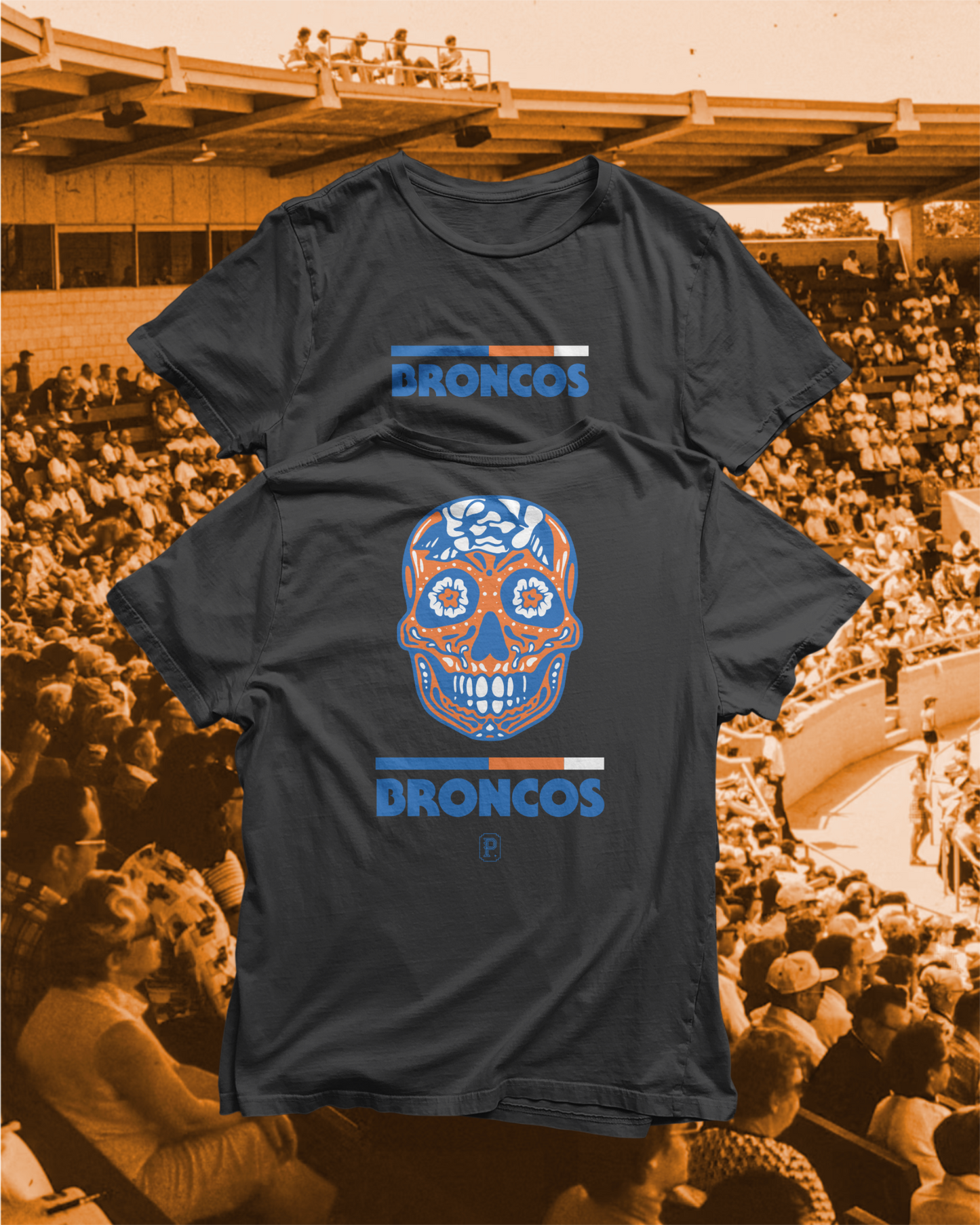 Broncos Día de los Muertos T-Shirt