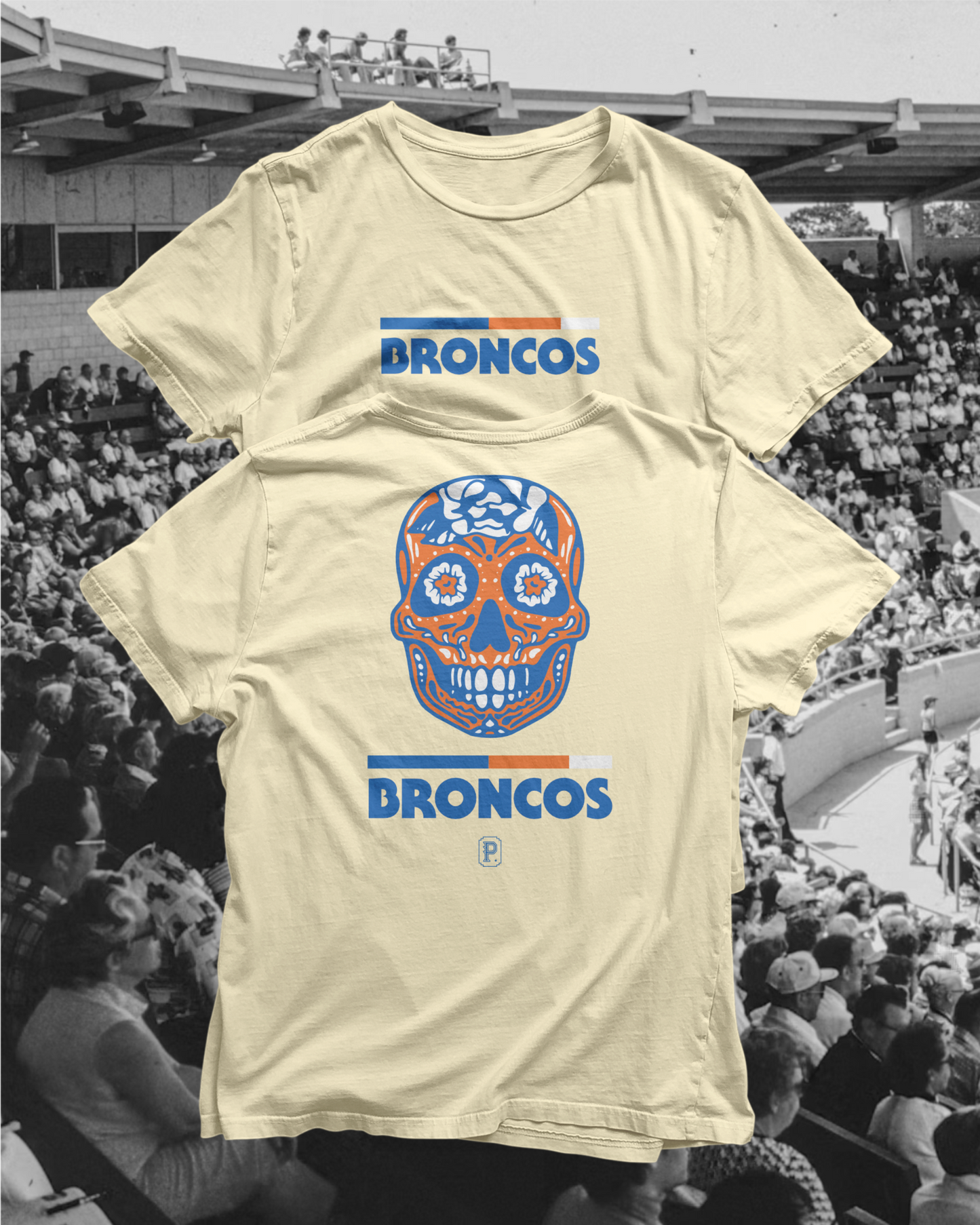 Broncos Día de los Muertos T-Shirt