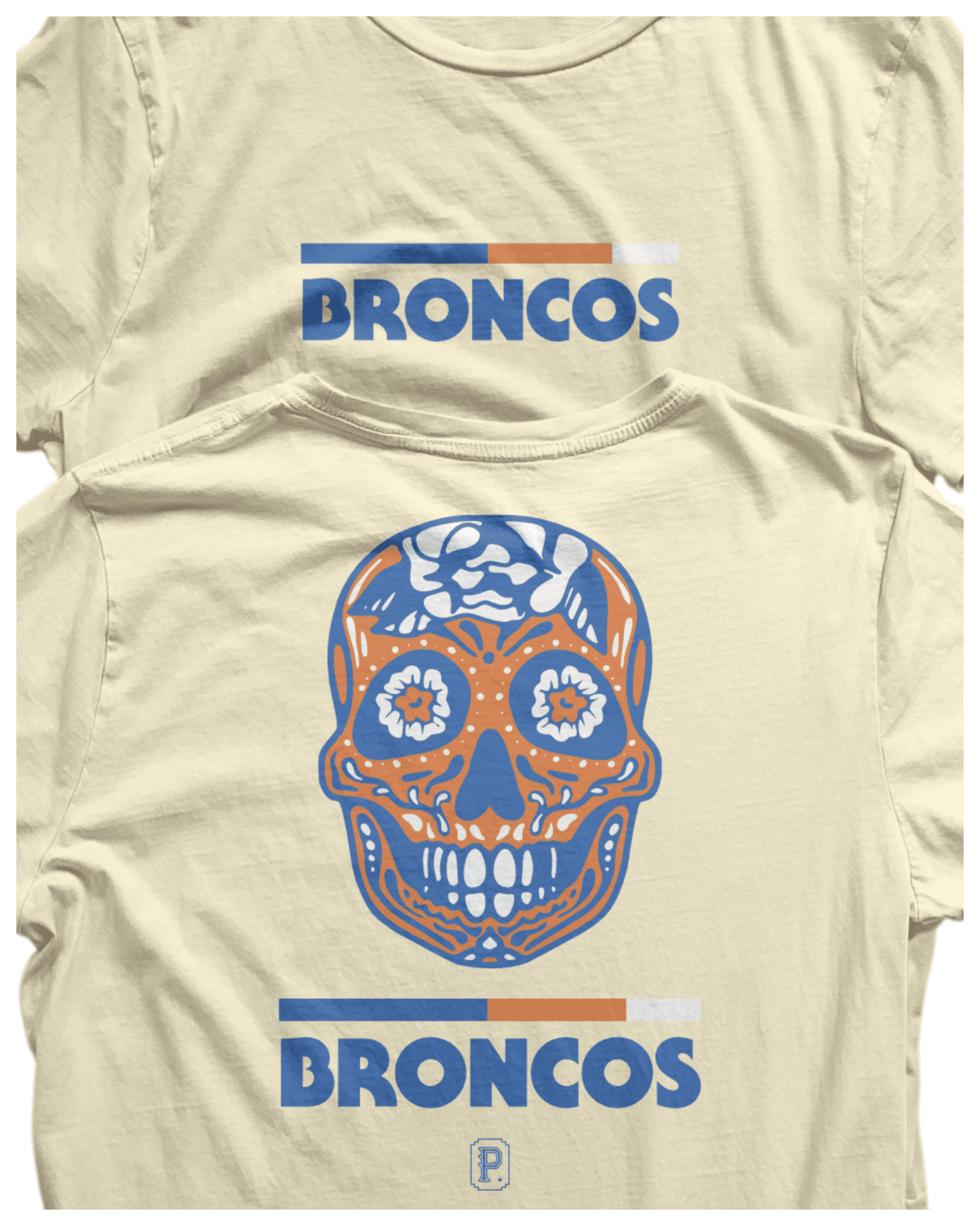 Broncos Sugar Skull Tee - Pilgrym Supply Co.
