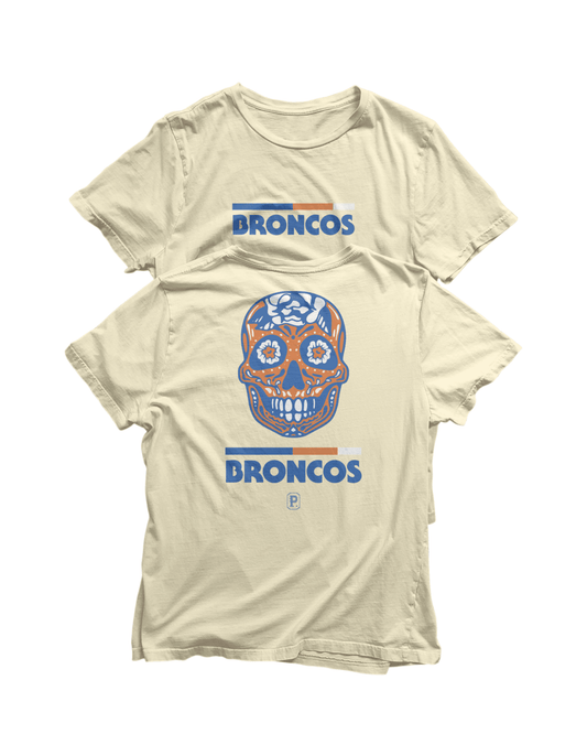 Broncos Sugar Skull Tee - Pilgrym Supply Co.