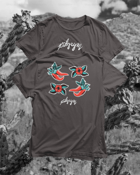 Chile and Flower Tee - Pilgrym Supply Co.