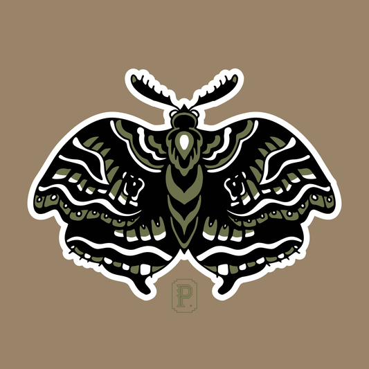 Death Moth 10x10 Print - Pilgrym Supply Co.