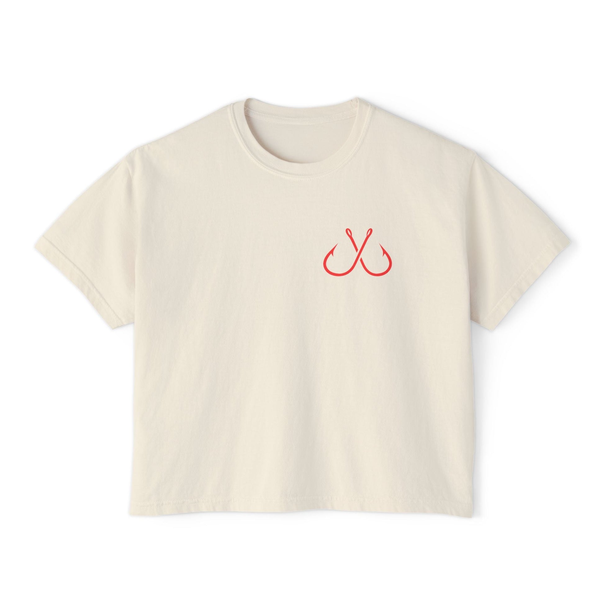 Fishing Graphic Boxy Tee — Hook & Fish Back Print - Pilgrym Supply Co.