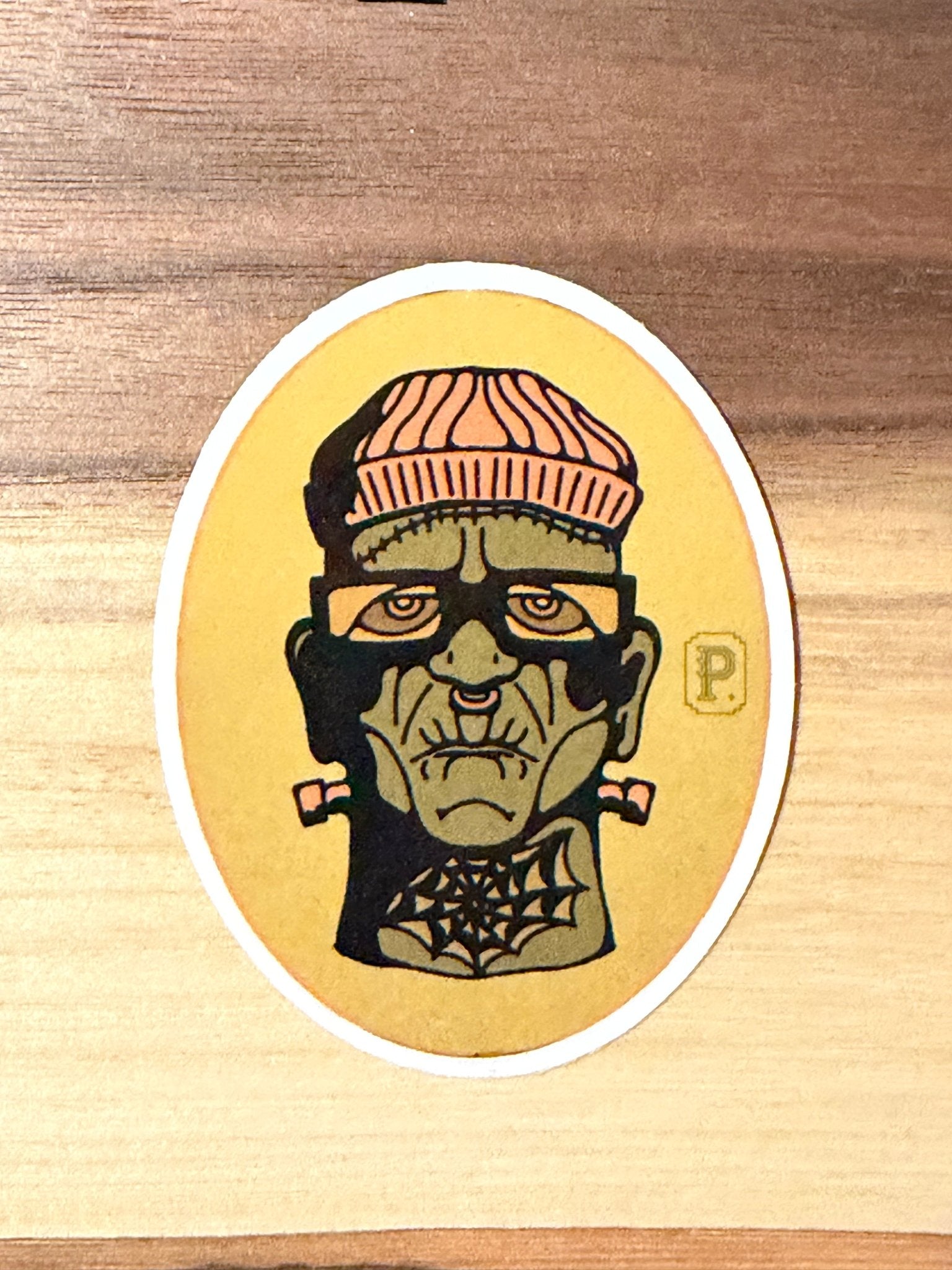 Hipster Frankenstein Sticker - Pilgrym Supply Co.