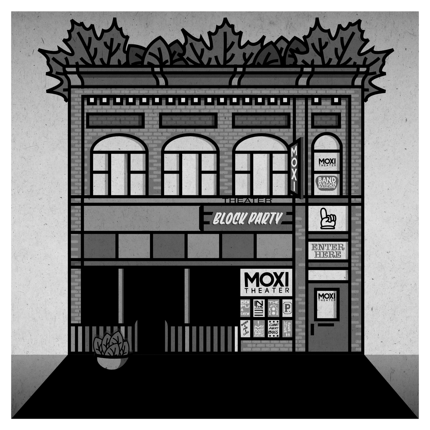 Moxi Theater Print 10x10 inches - Pilgrym Supply Co.