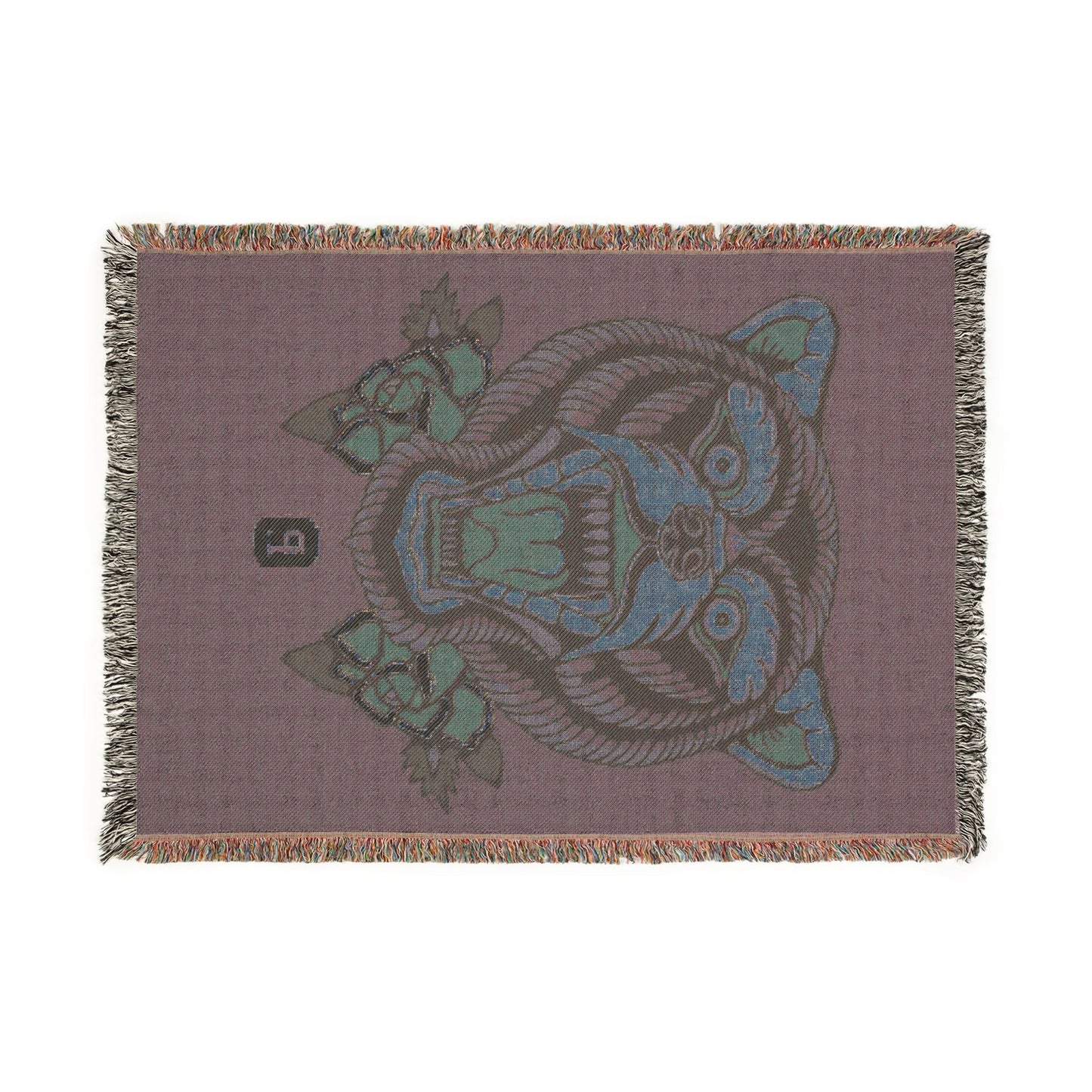 Roaring Tiger Woven Blanket – Vintage Floral Tribal Throw - Pilgrym Supply Co.