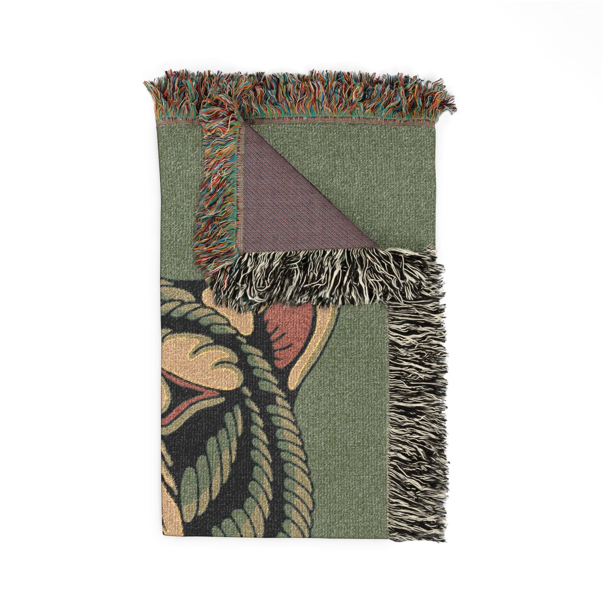 Roaring Tiger Woven Blanket – Vintage Floral Tribal Throw - Pilgrym Supply Co.