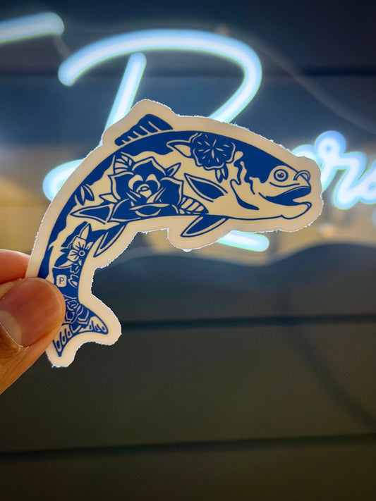 Trad Trout Sticker - Pilgrym Supply Co.