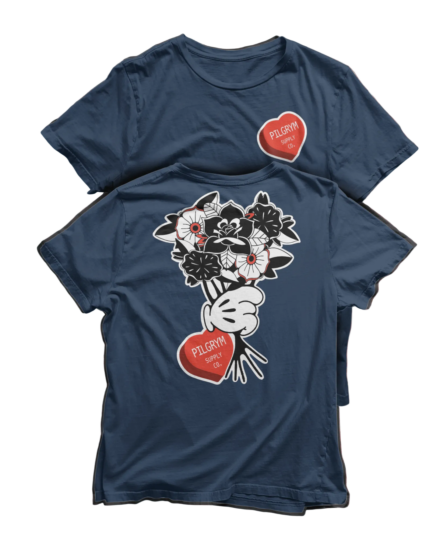 Traditional Bouquet Vintage Cartoon T-Shirt - Pilgrym Supply Co.