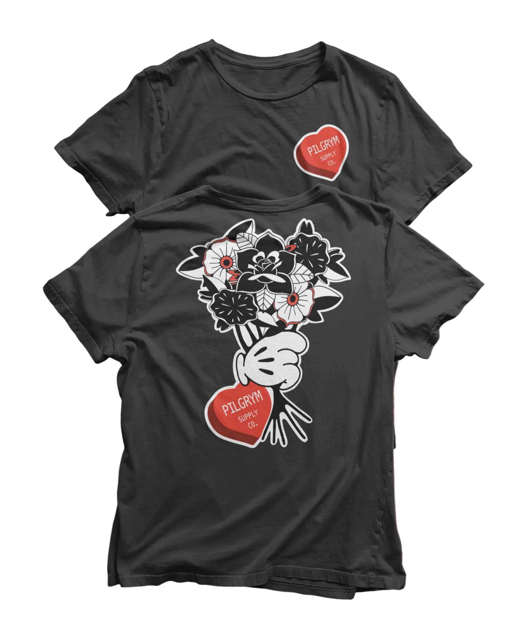 Traditional Bouquet Vintage Cartoon T-Shirt - Pilgrym Supply Co.
