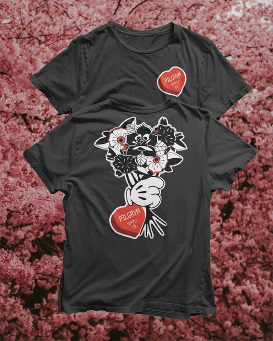 Traditional Bouquet Vintage Cartoon T-Shirt - Pilgrym Supply Co.